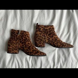 leopard print pointed booties. a new day / target